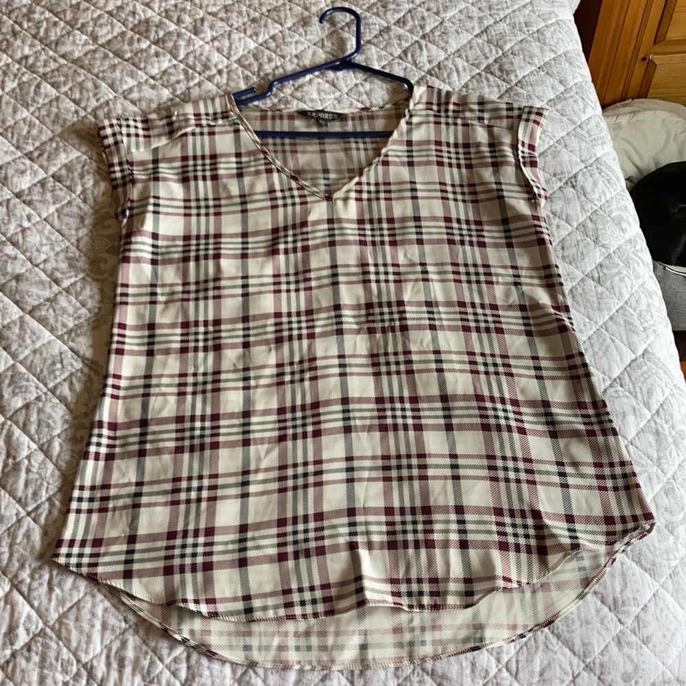 Size medium plaid express blouse
